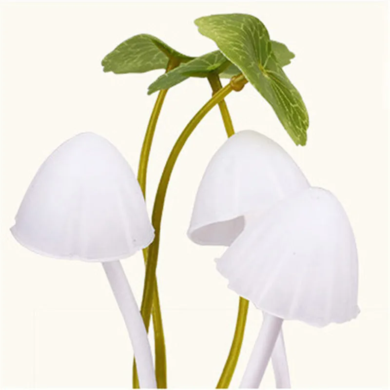 

3 LED EU/US Plug Mushroom Night Lights Multi Color Cute Sensor Fungus Led Lights Party Lamps Nightlight Kids Bedroom Decor 220V