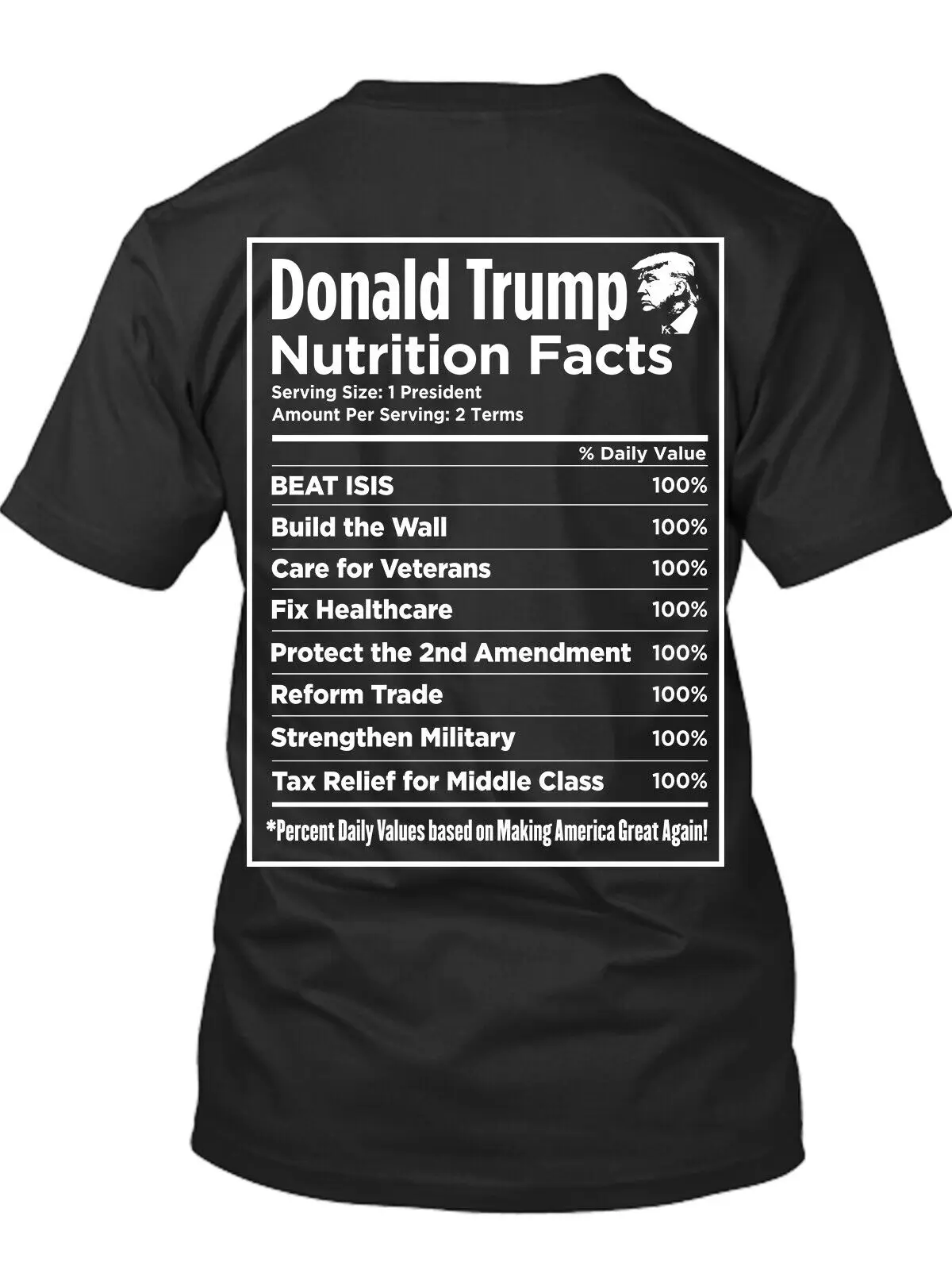 Дональд Трамп питательный факт Новая мужская рубашка повседневные ценности