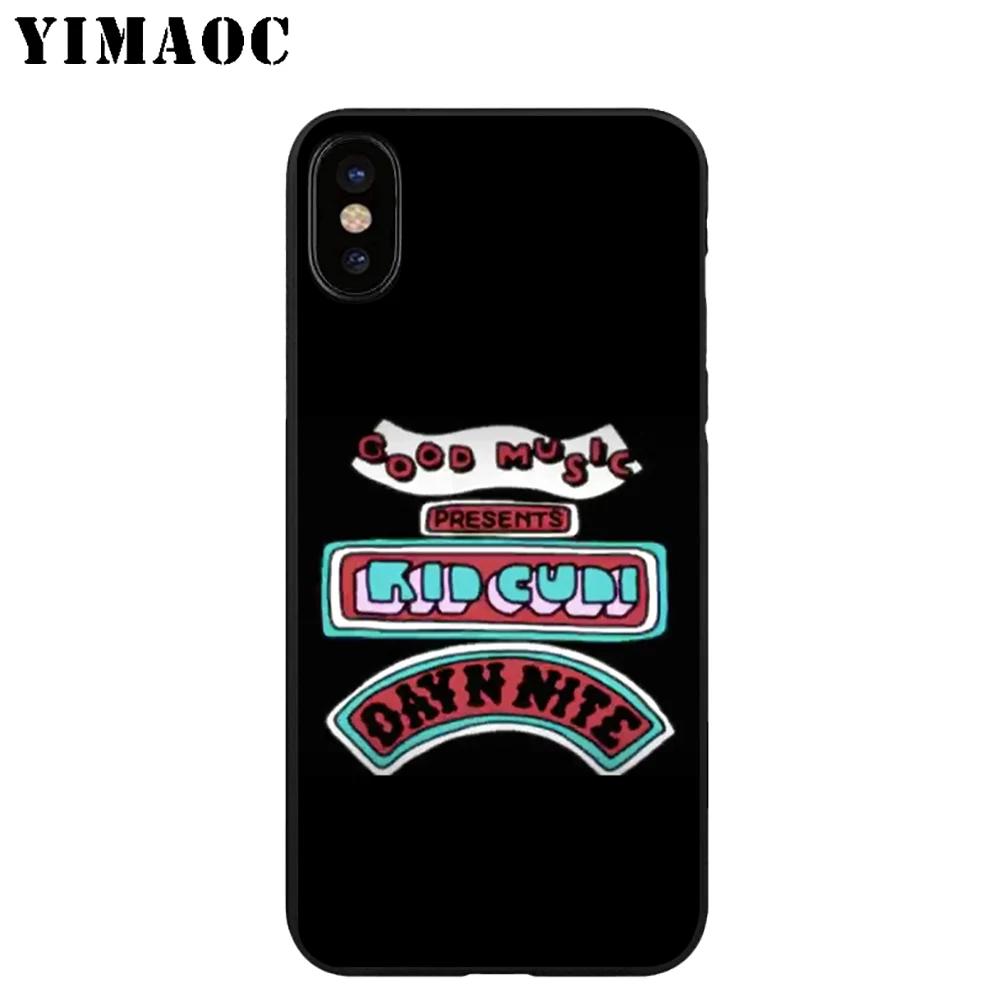 YIMAOC Кид кади Мягкий ТПУ Черный силиконовый чехол для iPhone X или 10 8 7 6 6S Plus 5 5S SE Xr Xs Max |