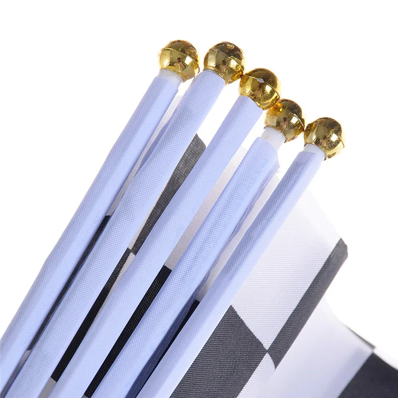 5 шт. клетчатые ручные флаги для гонок черный и белый клетчатый флаг DIY вечерние