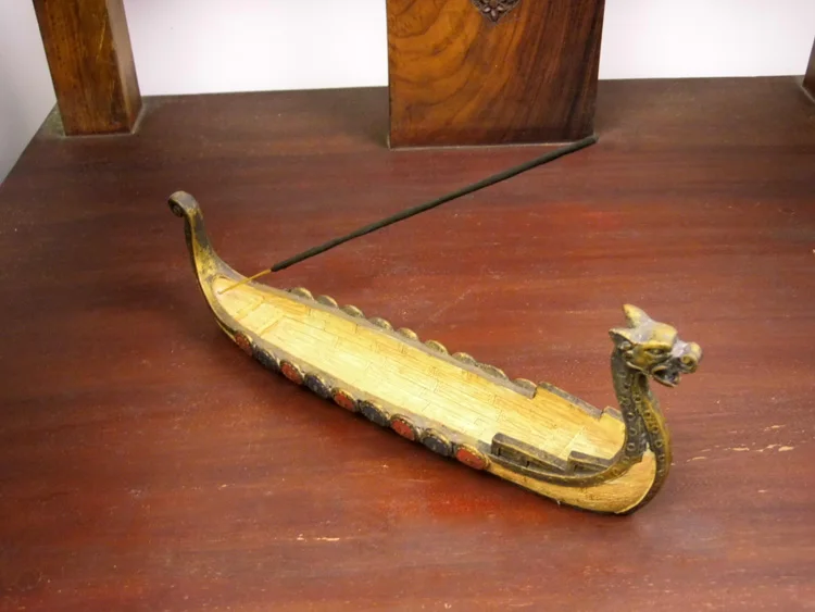 Таиланд ретро стиль голова дракона Смола благовония горелка башня joss палочки