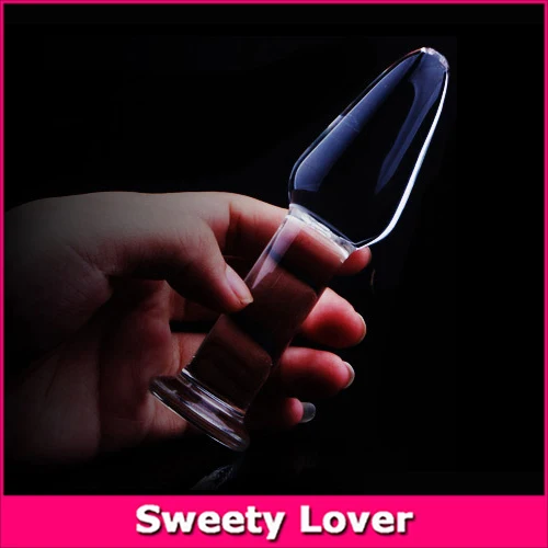 Потрясающе! Интимные изделия стеклянная Анальная пробка 12*3 см большая