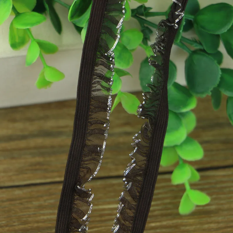 5 ярдов/много серых эластичных кружевных швейных принадлежностей аксессуары для