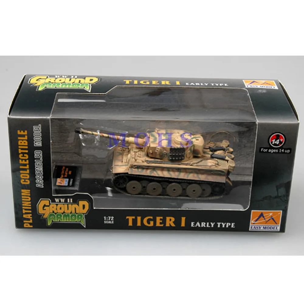 Сборная модель EASY MODEL 36209 1/72 масштабная готовая миниатюрная Военная танк Tiger 1