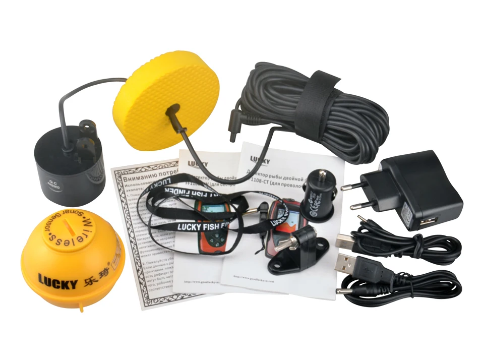 Беспроводной проводной рыболокатор 90 градусов светильник болокатор с глубинным