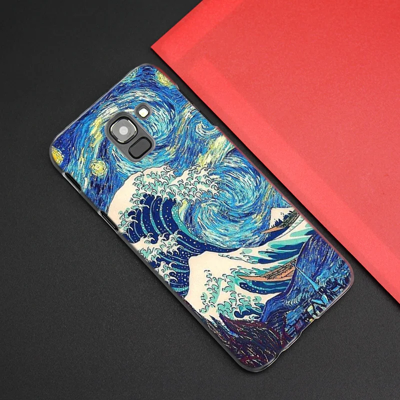 Эстетическое Ван Гог чехол КРЫШКА ДЛЯ samsung Galaxy A50 A70 A60 A40 A30 A20e A10 A9 A8 A7 A6 A5 J8 J7 J6 J5 J4 Plus Prime
