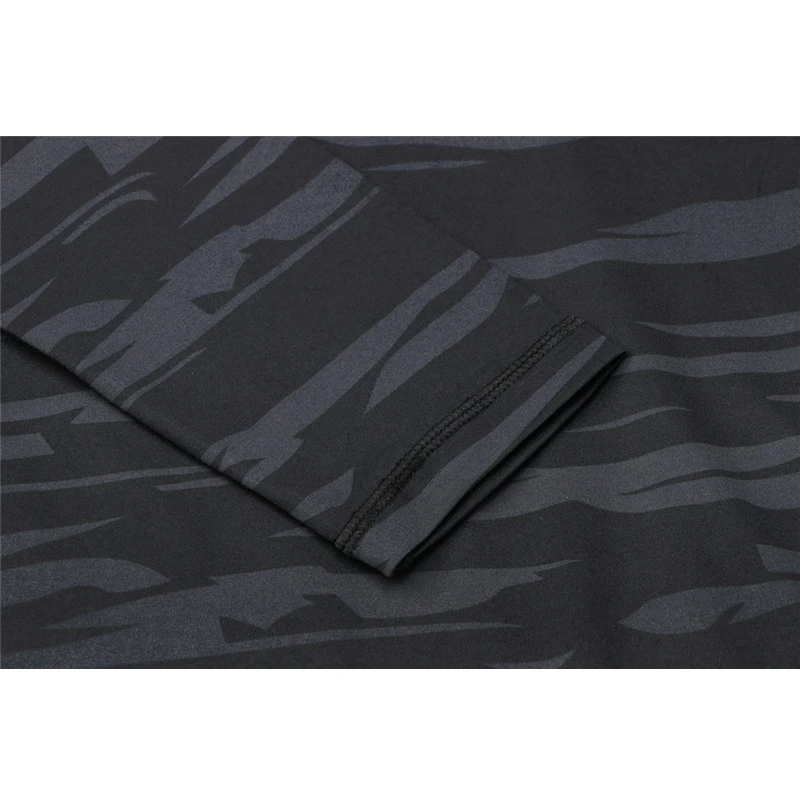 Камуфляжная футболка с длинным рукавом для бега Спортивная в стиле пэчворк