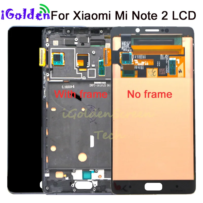 ЖК дисплей для Xiaomi Mi Note 2 с сенсорным экраном и дигитайзером в сборе рамкой Super Amoled