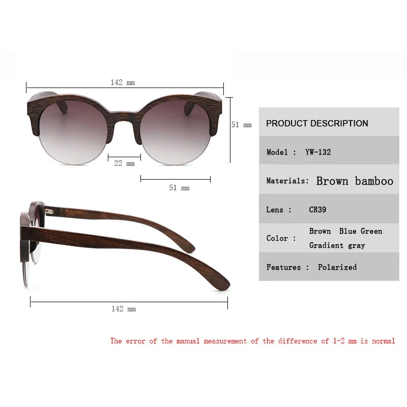 Мужские поляризованные солнцезащитные очки в стиле ретро Модные женские синего