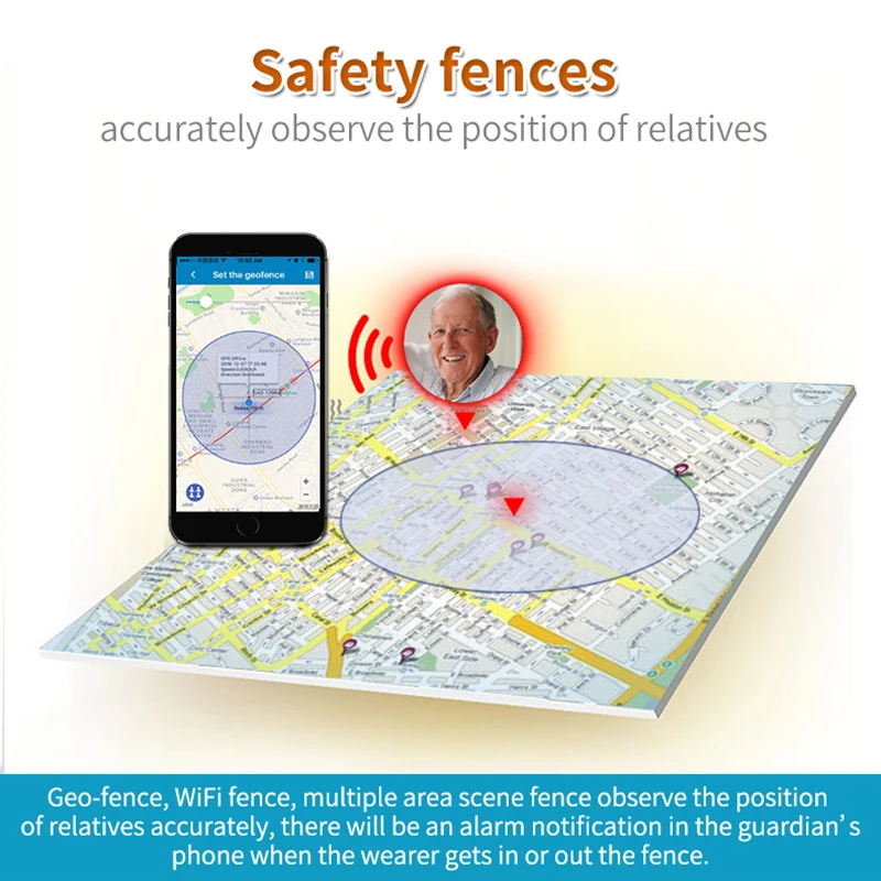 Gps часы трекер для Elederly Kids RF-V38 gps LBS WiFi Отслеживание Водонепроницаемый голосовой монитор S0S Кнопка двусторонний разговор на Google карта