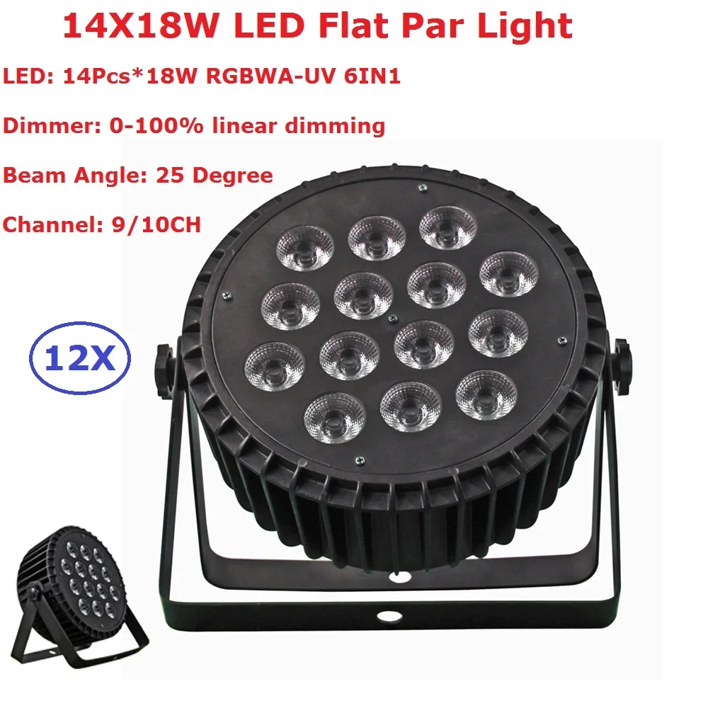 Светодиодный прожектор из алюминиевого сплава 14 х18 Вт 10 в 1|par light|led parled par stage lights |