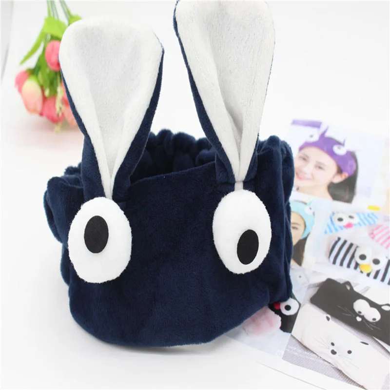 Многофункциональный моды кроличьи уши большие глаза носить пушистый головной