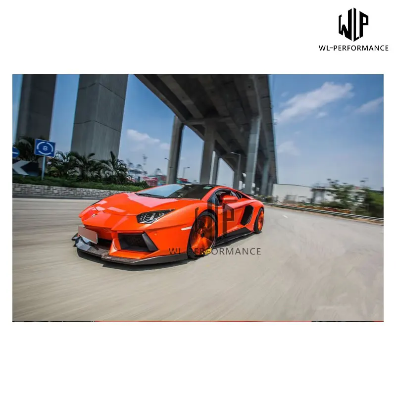 LP700 высокое качество карбоновое волокно передняя губа задняя диффузор боковые