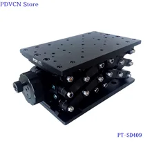 PT-SD409 120 мм Руководство для путешествий Lab Jack z axis оптический подъемник, ручная оптическая раздвижная подъемная платформа с линейкой руководство лабораторная сцена