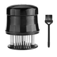 needle meat tenderizer 56 stainless steel blades clean brush bbq accessories cooking tool for steak chicken fish pork