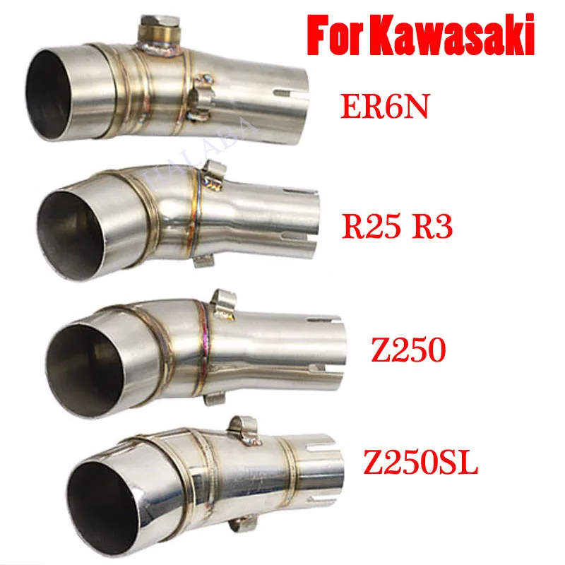 ER6N R25 R3 Z250 Z250SL адаптер для подключения выхлопной трубы мотоцикла Kawasaki