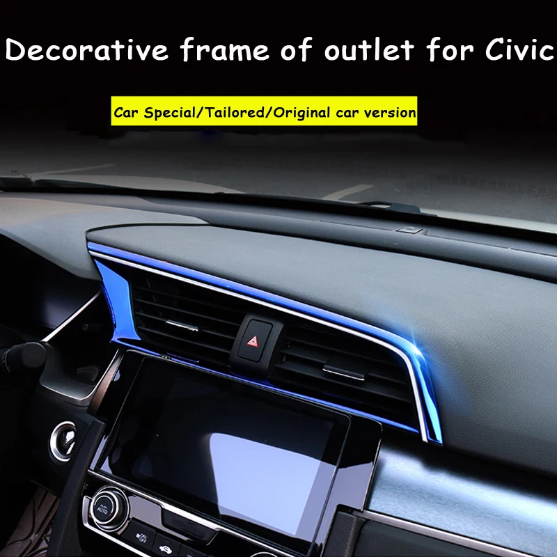 Стикеры OVERE для стайлинга автомобиля Honda Civic 2018 2019 2016 2017 10 аксессуары рамка
