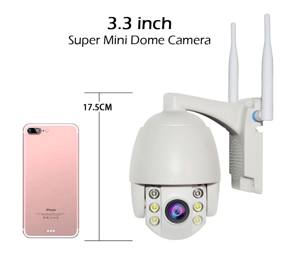 2MP 3g 4G беспроводная PTZ IP камера Wifi 1080P наружная Водонепроницаемая мини-камера P2P 5X оптический зум двухсторонняя аудио CCTV камера безопасности