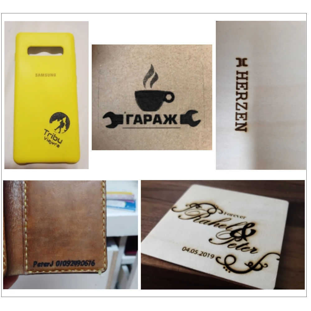 Лазерный гравер с ЧПУ настольный 2-осевой мини-станок для резки по дереву 50 х65 см