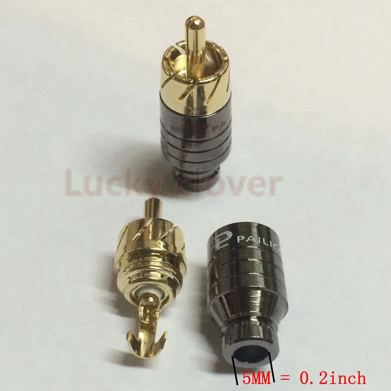 10 шт. медный разъем RCA позолоченный|connectors gold|connector adapterconnector plug |