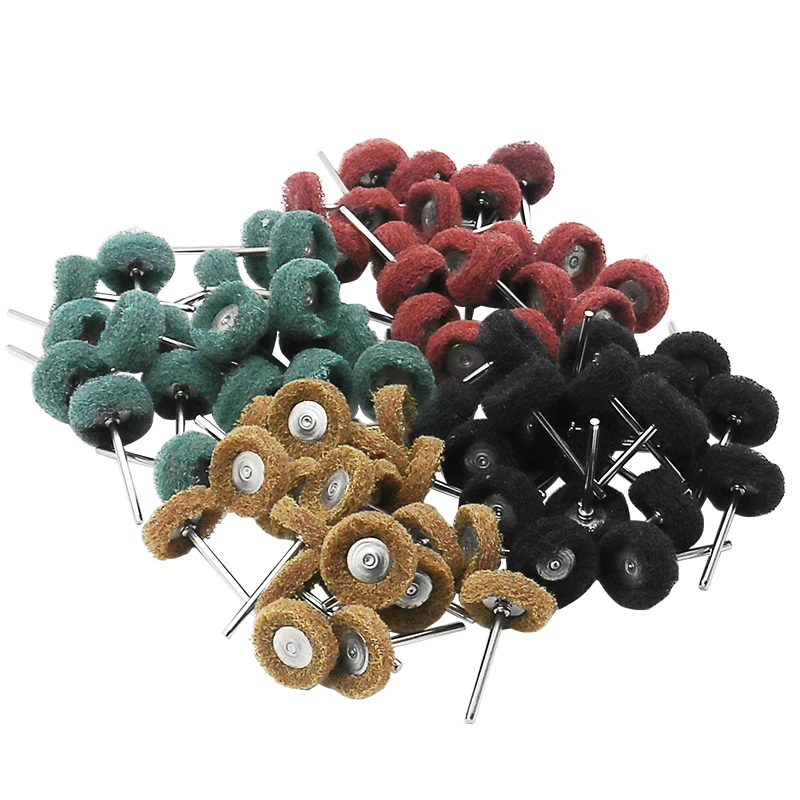 

Polishing Wheel 40pcs Buffing Pad Brush Jewelry Metal Micro-Electronic Dremel Accessories for Rotary Tools Nylon Polishing Pads