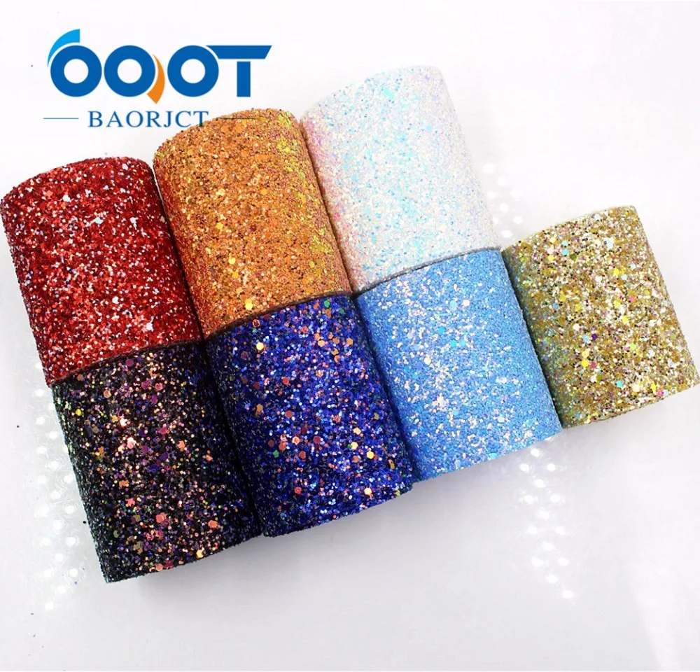 OOOT BAORJCT G-18930-1304, 75 мм, 2 ярдов Красочные флэш-пленки ленты, свадебные украшения, аксессуары для одежды, DIY ручной работы материал