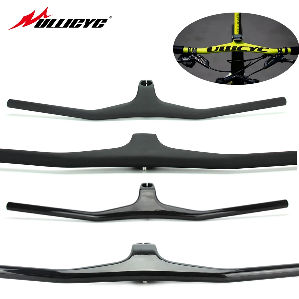 

ULLICYC Mtb Handlebars And Stem 28.6mm-17Degree Carbon Integrated Cockpit Handlebar For Mountain Bike 660~800mm Bicycle Parts