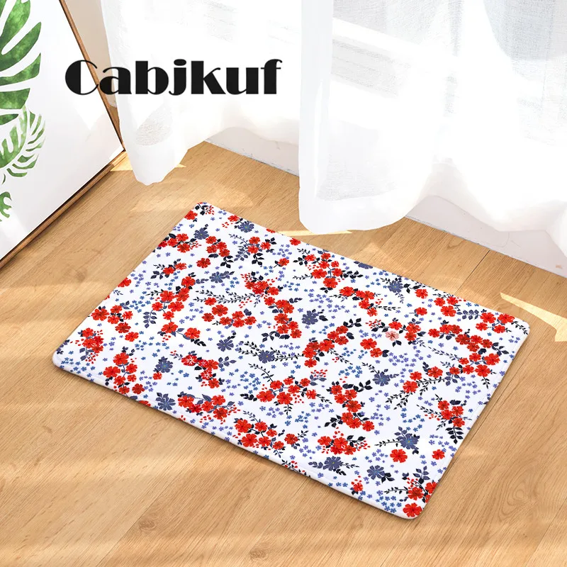 Придверные коврики с цветочным принтом коврики для кухни и ванной 40X60or50x80cm