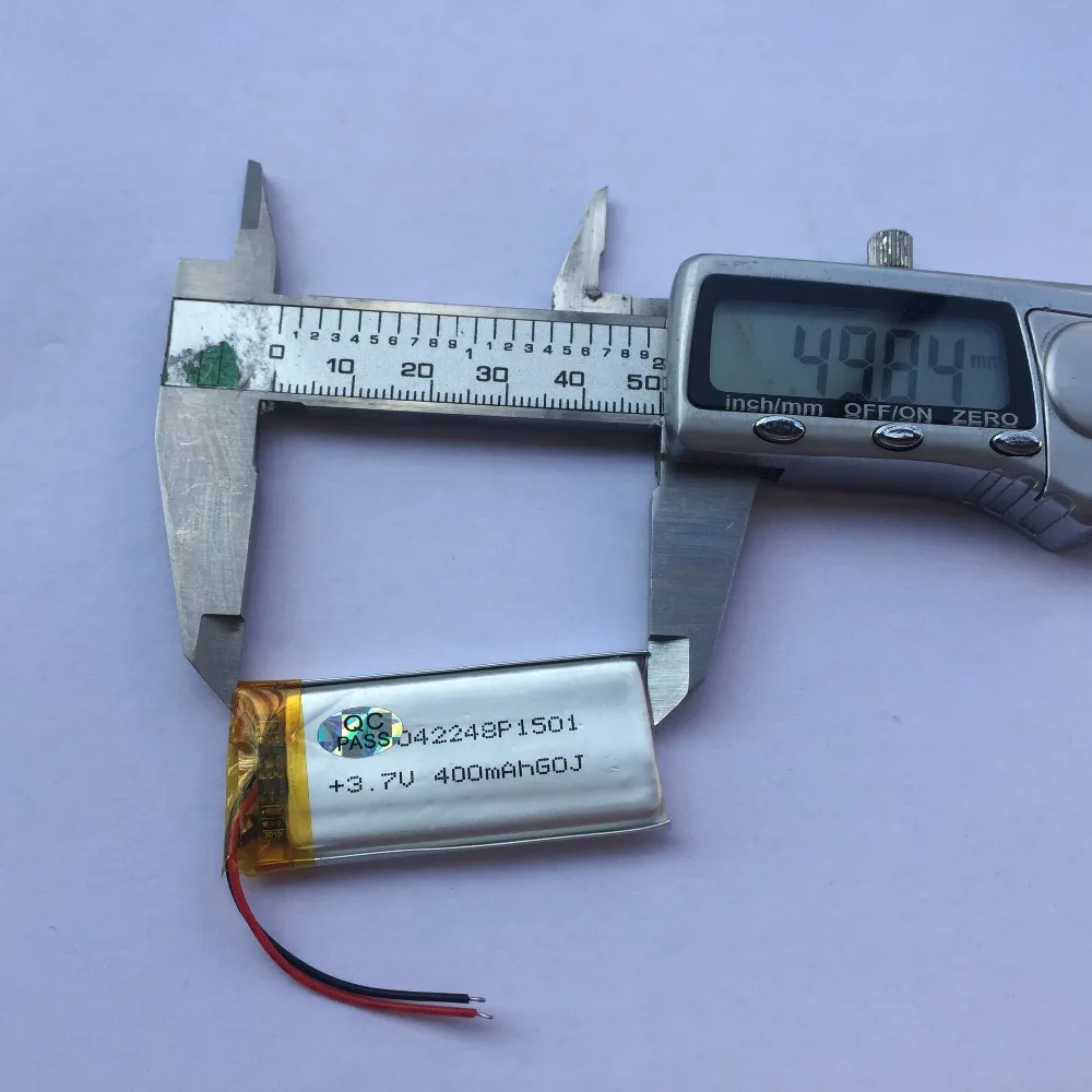 3.7 V thium полимерный аккумулятор 402248 400 мАч MP3 MP4 MP5 GPS Bluetooth Малый Toys | Электроника
