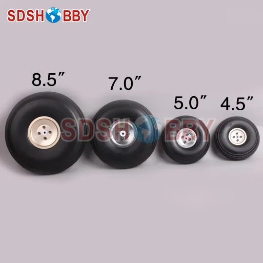 4 5 дюйма PU колесо для RC самолета H41mm с D5mm CNC алюминиевый концентратор|wheel for rc