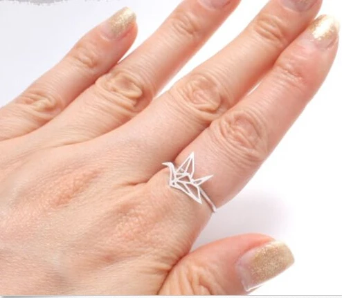Yiustar новые оригами крана кольцо R252 | Украшения и аксессуары