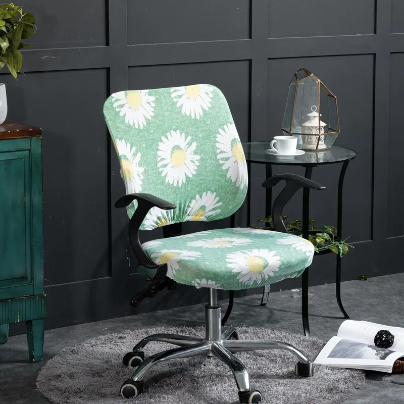 1 шт. вращающийся офисный чехол на компьютерное кресло спандекс чехлы для стульев