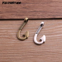 12pcs 1530mm two color metal zinc alloy hook charms fit jewelry pendant charms makings p6699
