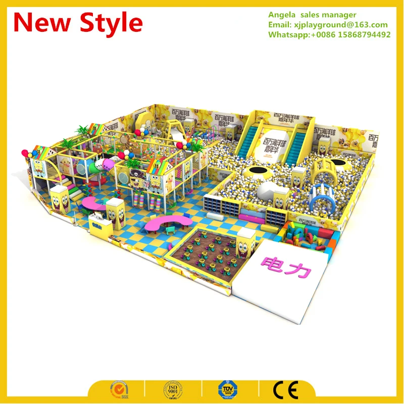 Поставка детской крытой игровой площадки с шариковым бассейном для школы|indoor