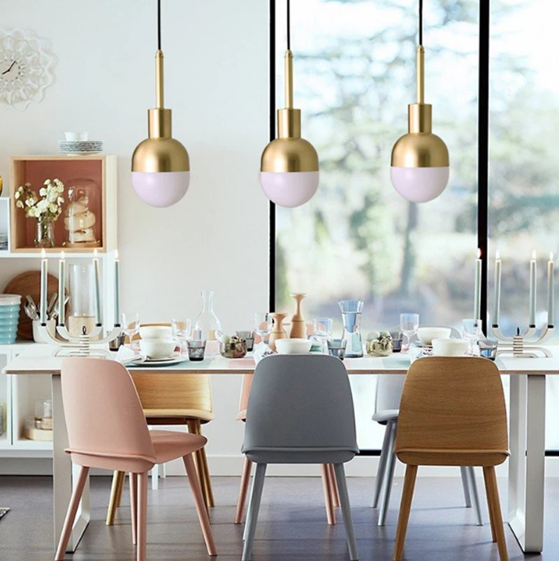 T светодиодный медный креативный светильник бар кофейня простой прожектор