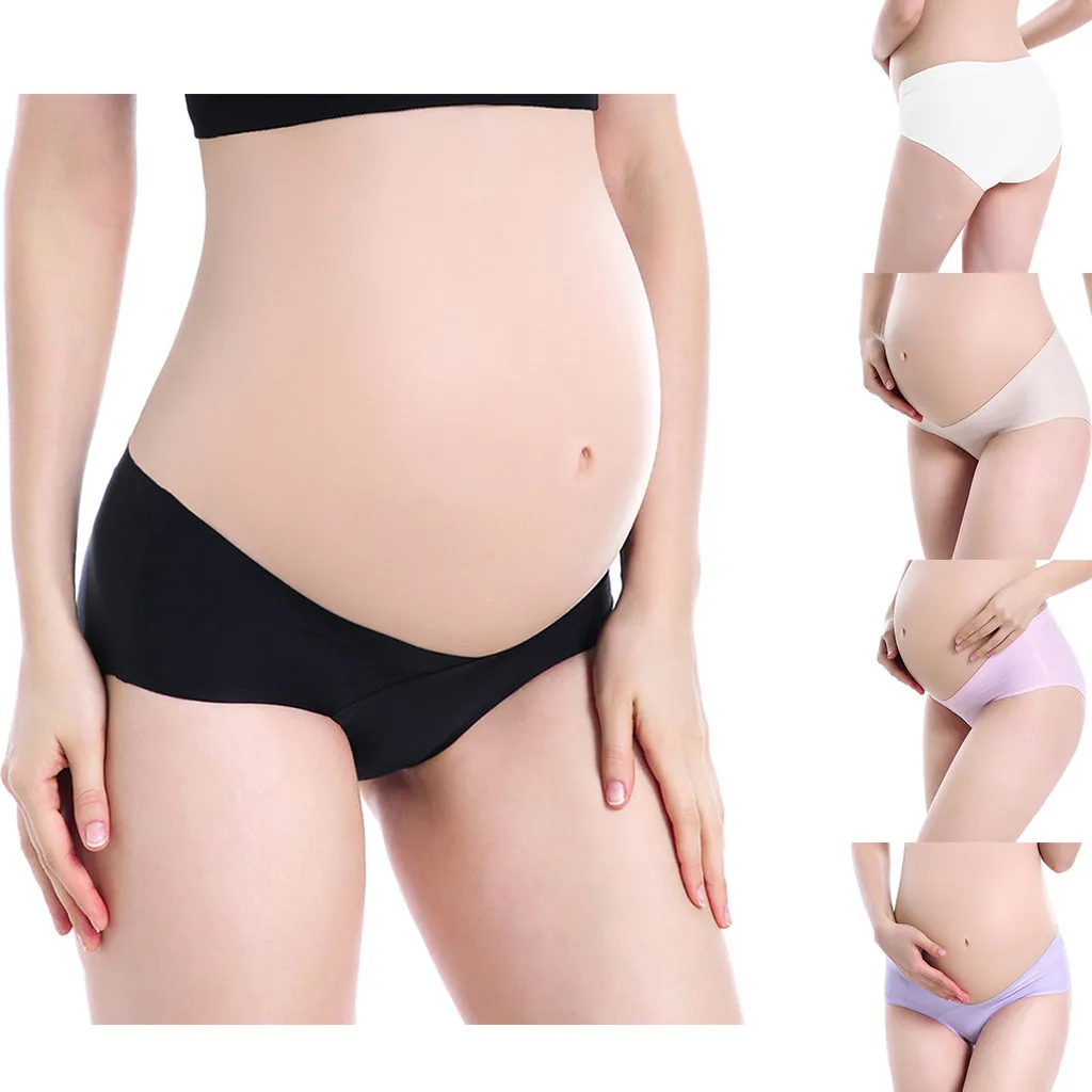 Нижнее Белье для беременных с низкой талией мягкие хлопковые дышащие трусики