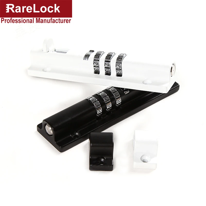 Rarelock комбинация дверная защелка 3 цифры раздвижной болт для окна хранения ювелирных изделий ящик для инструментов шкаф тренажерный зал школы шкафчик DIY MS550 ii