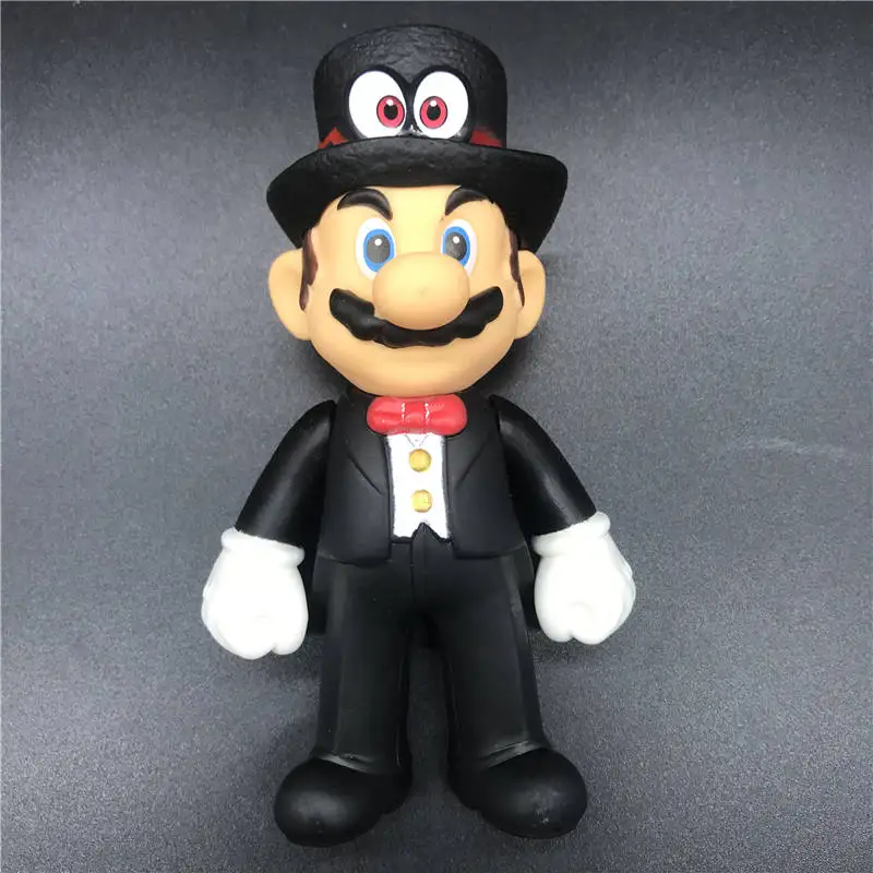 19 AOSST 13 см Супер Марио куклы игрушки Аниме Mario Bros Боузер Луиджи Купа гриб персик Одиссея ПВХ фигурка модель куклы игрушка - Цвет: 19