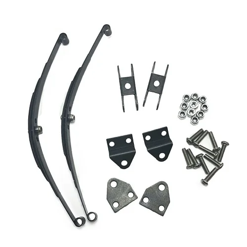 Black 1 пара стальных листовых пружин подвески Набор для RC 4WD D90 1/10 RC Рок Гусеничный автомобиль запчасти - Цвет: Black