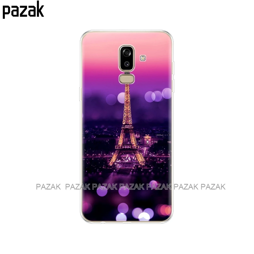 Силиконовый чехол для samsung Galaxy J8 чехол для телефона задняя крышка для samsung Galaxy J8 j810 Funda для samsung J8 coque - Цвет: 61358