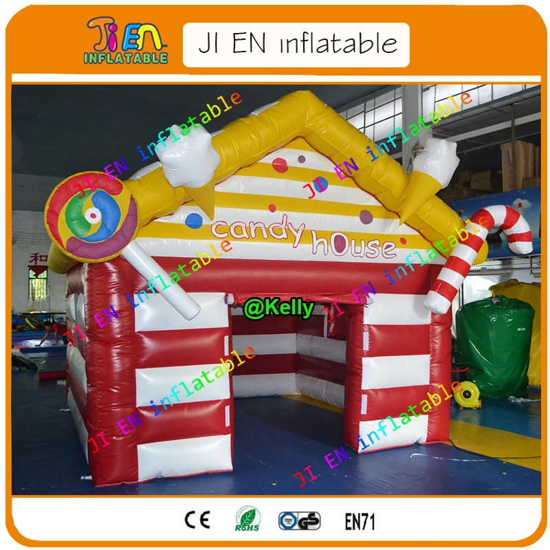 Бесплатная доставка карамельная надувная палатка для дома на продажу Детская