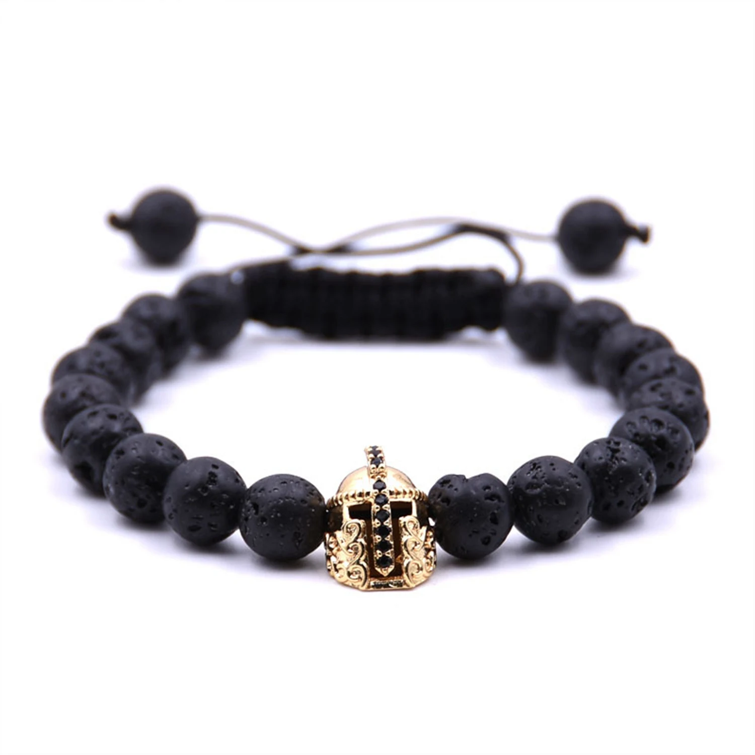 10 шт./лот Золотой Римский рыцарь Спартан воин шлем гладиатора браслет браслеты с