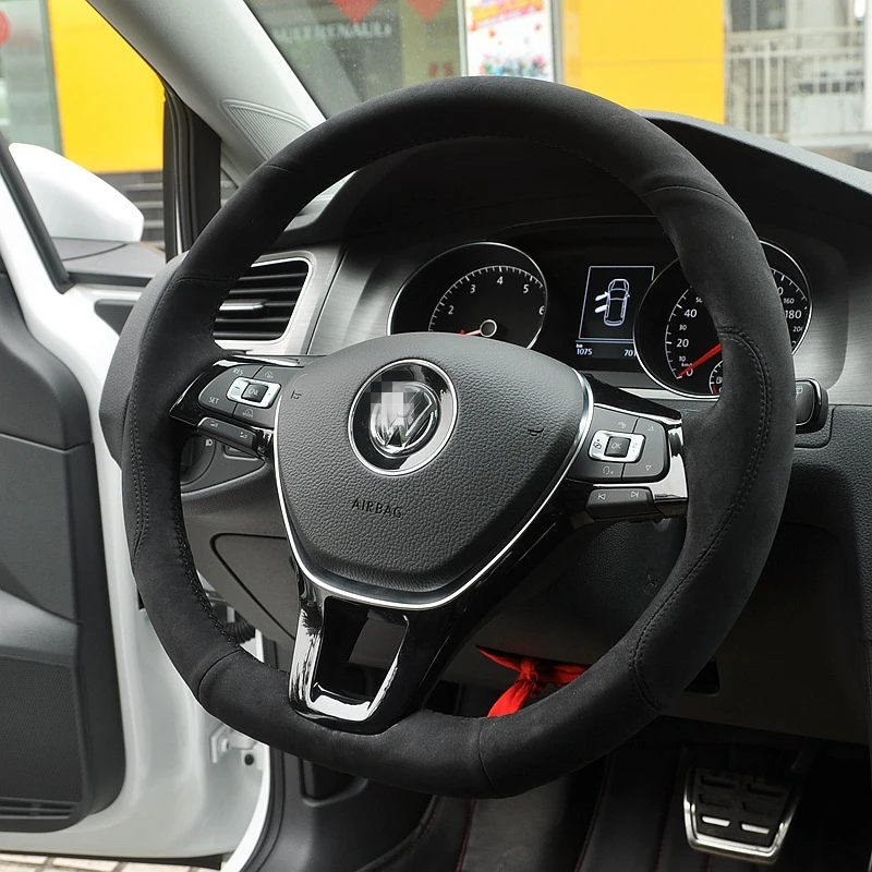 Чехол на руль для Volkswagen VW Golf 7 Mk7 Polo Jetta Passat B8|Чехлы руль| |