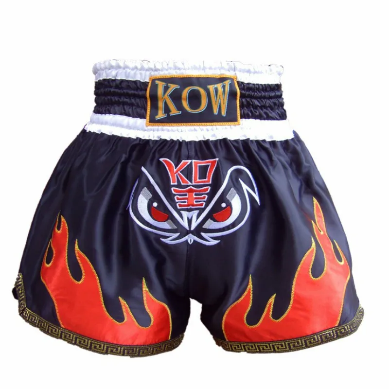 

2018 New Boxing New Authentic Muay Thai Shorts Men and Women Training Clothing Black Boxing Shorts Free Shipping