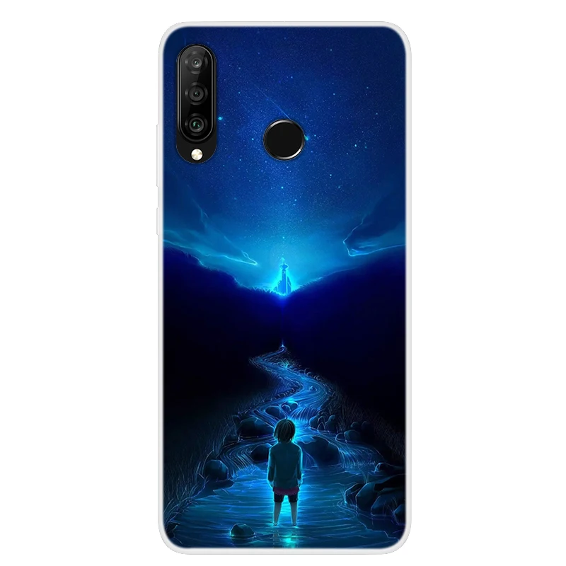Для huawei P30 Lite чехол силиконовый мягкий ТПУ задняя крышка для Funda huawei P30 Lite чехол 6,15 ''P30Lite P 30 Lite крышка Мода
