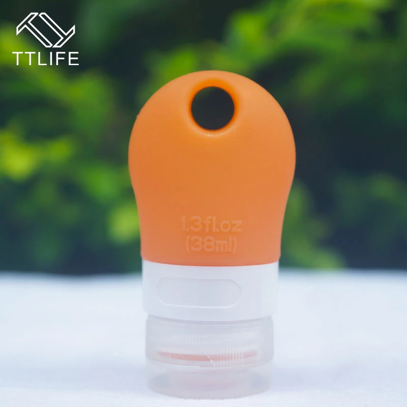 TTLIFE дорожные разделенные бутылки для лосьона, шампуня, ванны, портативные герметичные сжимаемые Косметические Силиконовые бутылки