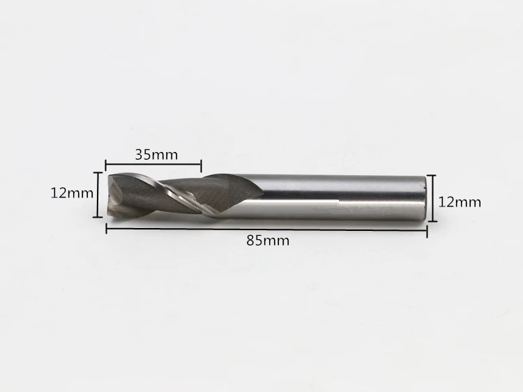 Новый 2 Флейта головка 12 мм концевые фрезы Фреза CNC биты инструменты W4Mo3Cr4V1 HSS &