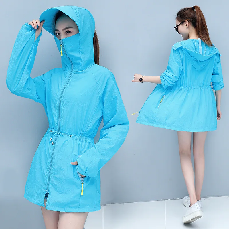 Женское солнцезащитное пальто модный Женский Тренч супер светильник кие тонкие