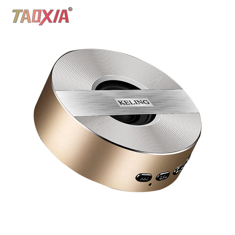 Golden speaker Беспроводная Bluetooth колонка, мини акустическая пушка, мобильный сверхвесовой сабвуфер, наружный портативный автомобильный домашний динамик - Цвет: Golden speaker