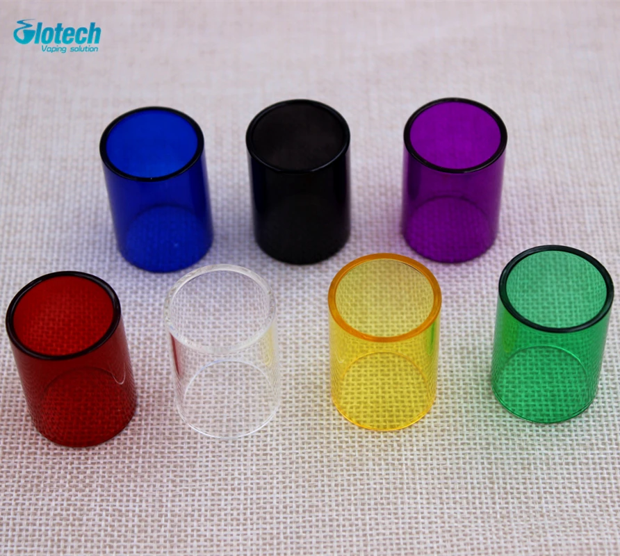 Стеклянная трубка Glotech 2 шт. Pyrex цветная новейшая стеклянная замена для subtank mini